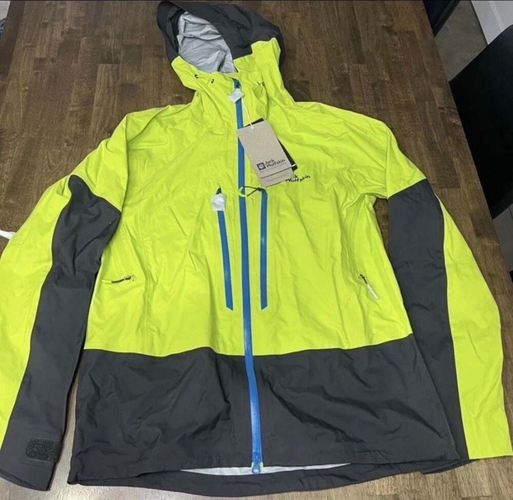 Jack Wolfskin Men's Alpspitze 3L Jacket In Lime Green. Size Medium